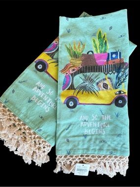 ☕️ HUTCH CASSIDY for ANTHROPOLOGIE Tea Towels Set oF 2